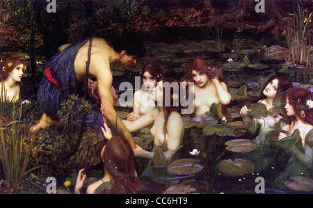 John William Waterhouse Hylas e le Ninfe Manchester Art Gallery Foto Stock