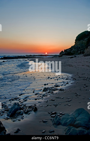 tarifa,playa,bolonia,tramonto sulla spiaggia di Cádiz, Atardecer en playa de Cádiz Foto Stock