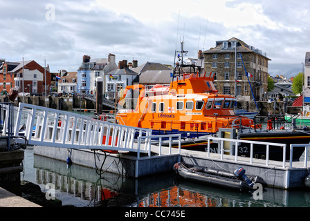 Scialuppa di salvataggio RNLI ernest e mabel Weymouth Dorset Regno Unito Foto Stock