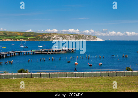 Swanage pier dorset England Regno Unito Foto Stock