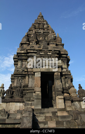 Prambanan tempio indù di Yogyakarta Indonesia Java Centrale sollievo UNESCO World Heritage Site Candi Shiva Mahadeva monumen complesse Foto Stock