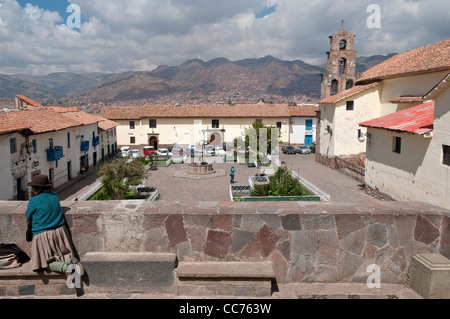 Cusco, Perù. Plaza San Blas. Foto Stock