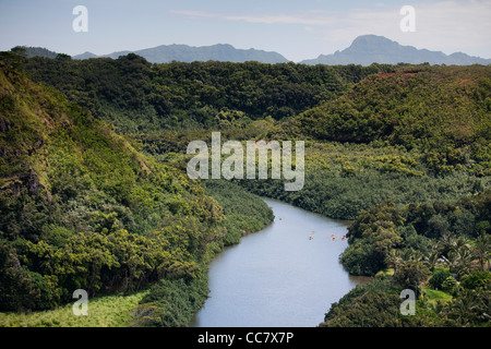 Fiume Wailua, Kauai, Hawaii, STATI UNITI D'AMERICA Foto Stock