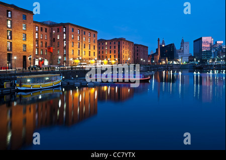 L'Albert Dock Liverpool Merseyside Regno Unito Foto Stock