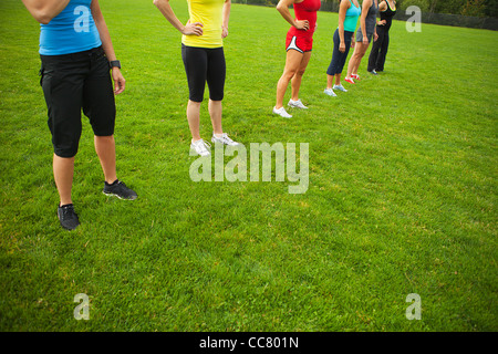 Il gruppo di donne Working-Out, Portland, Multnomah County, Oregon, Stati Uniti d'America Foto Stock