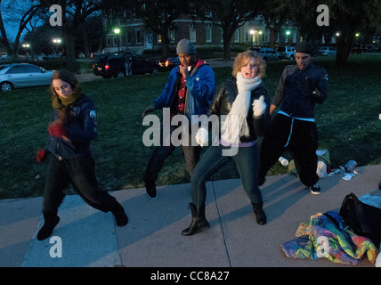 'So pensate di poter Dance' auditions come Southern Methodist University a Dallas, TX. Foto Stock