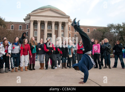 'So pensate di poter Dance' auditions come Southern Methodist University a Dallas, TX. Foto Stock