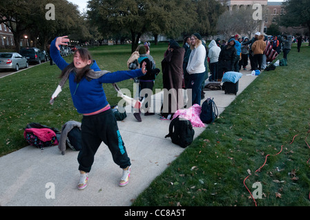 'So pensate di poter Dance' auditions come Southern Methodist University a Dallas, TX. Foto Stock