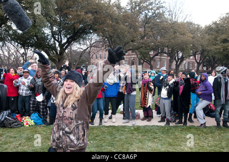 'So pensate di poter Dance' auditions come Southern Methodist University a Dallas, TX. Foto Stock