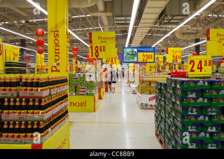 Supermercato Carrefour, Wangsa Maju Mall, Kuala Lumpur, Selangor, Malaysia Foto Stock