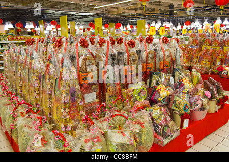 Supermercato Carrefour, Wangsa Maju Mall, Kuala Lumpur, Selangor, Malaysia Foto Stock