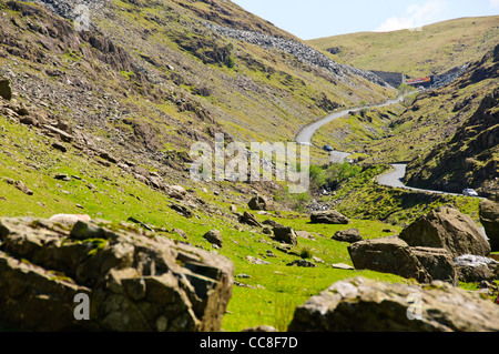 Il Honister Pass, noto anche come Honister Hause, è un passo di montagna nel Lake District inglese.It è situato sulla B5289 road Foto Stock