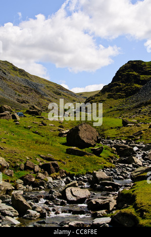 Il Honister Pass, noto anche come Honister Hause, è un passo di montagna nel Lake District inglese.It è situato sulla B5289 road Foto Stock