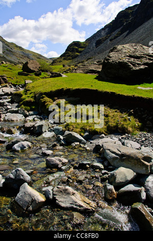 Il Honister Pass, noto anche come Honister Hause, è un passo di montagna nel Lake District inglese.It è situato sulla B5289 road Foto Stock