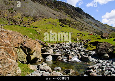 Il Honister Pass, noto anche come Honister Hause, è un passo di montagna nel Lake District inglese.It è situato sulla B5289 road Foto Stock