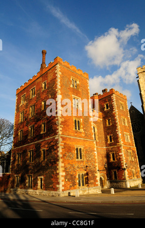 Lambeth Palace, Ufficiale di Londra residenza dell Arcivescovo di Canterbury, London, England, Regno Unito Foto Stock