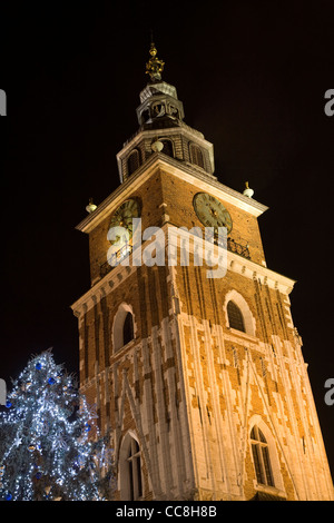 Market Place, (Rynek Glowny); Cracow Polonia Foto Stock