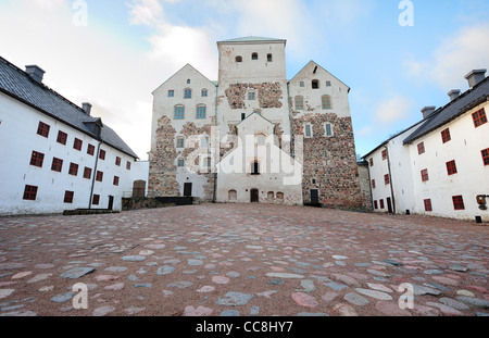 Il vecchio castello medievale di Turku, Finlandia Foto Stock
