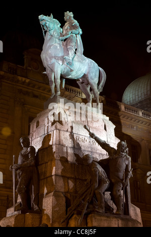 Grunwald monumento, Piazza Matejki, Cracow Polonia Foto Stock