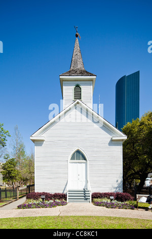 Chiesa di San Giovanni Evangelista, Sam Houston Park, Texas Foto Stock