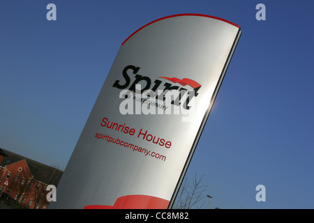 Spirito pub company Head office, sunrise house, burton on trent, Regno Unito, Gen 2012 Foto Stock