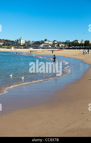 La spiaggia di Bondi Sydney in inverno Foto Stock