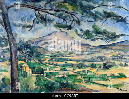 Paul Cézanne La Montagne Sainte-Victoire 1887 Courtauld Gallery - Londra Foto Stock