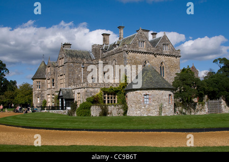 Lord Montagu's casa di famiglia al 13th ° secolo Palace House sulla Beaulieu Estate nel New Forest National Park di Hampshire in Gran Bretagna. Foto Stock