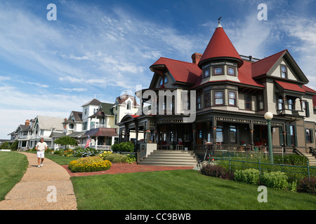 Storici Palazzi di panpepato Oak Bluffs al Vigneto di Martha Cape Cod Massachusetts USA Foto Stock