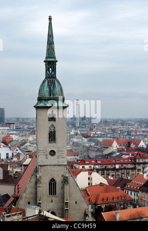 Vista di St Martins nella cattedrale di Bratislava, Slovacchia Foto Stock