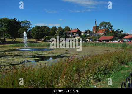 Maldon Promenade Park, Maldon Essex, Inghilterra, Regno Unito Foto Stock