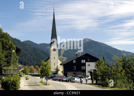 Villaggio di montagna di Balderschwang vicino a Sonthofen in Algovia orientale. Foto Stock