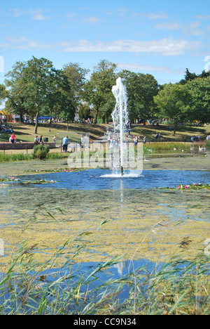 Maldon Promenade Park, Maldon Essex, Inghilterra, Regno Unito Foto Stock