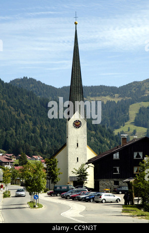 Villaggio di montagna di Balderschwang vicino a Sonthofen in Algovia orientale. Foto Stock