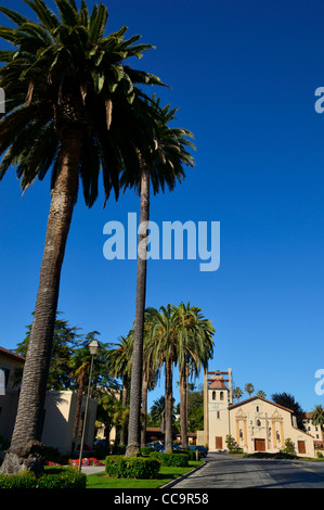 Santa Clara de Asis chiesa presso la Santa Clara University campus, California CA Foto Stock