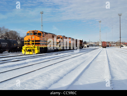 La rampa cantieri di Sudbury, Ontario Canada Foto Stock