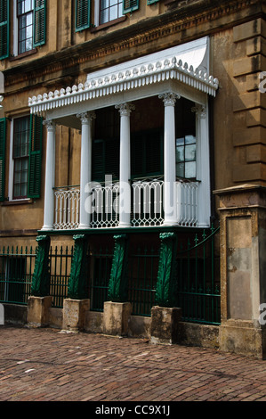 Owens-Thomas House, 124 Abercorn Street sulla Oglethorpe Square a Savannah, Georgia Foto Stock