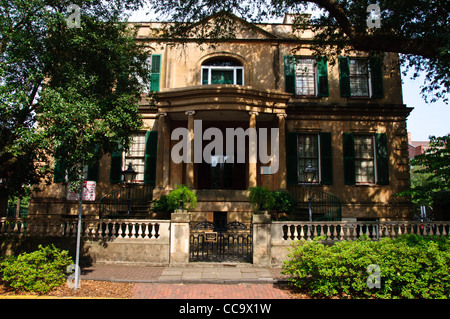 Owens-Thomas House, 124 Abercorn Street sulla Oglethorpe Square a Savannah, Georgia Foto Stock