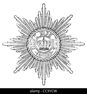 Ordine di Merito della corona di Prussia (Prussia, 1901) Foto Stock