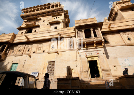 Il XVIII secolo Salim Singh Ki Haveli, in Jaisalmer, Rajasthan, India. Foto Stock