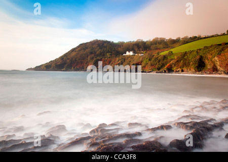 Talland Bay; vicino a Looe; Cornovaglia; Regno Unito Foto Stock