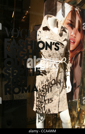 Vogue Fashion's Night Out settembre 15 2011 evento roma italia via condotti strada Foto Stock