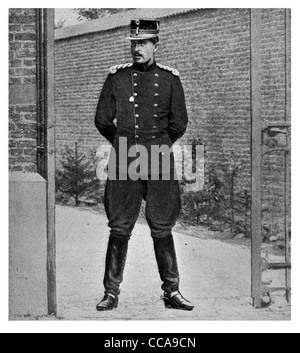 L eroe belga di belgi 1914 Re Alberto I uniforme militare Royalty Royal Monarch Belgio Foto Stock