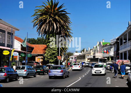 Strada principale nella Città di Simon sulla Penisola del Capo, Western Cape, Sud Africa Foto Stock