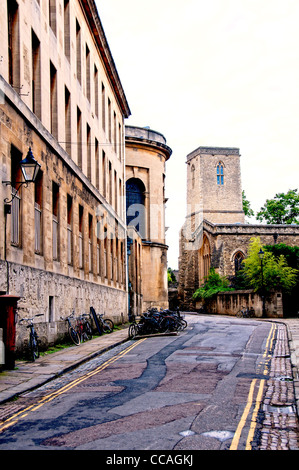 Queen's Lane in Oxford, GB Foto Stock