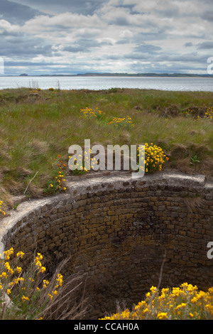 Forni per calce sul Santo Isola di Lindisfarne, Northumberland Foto Stock