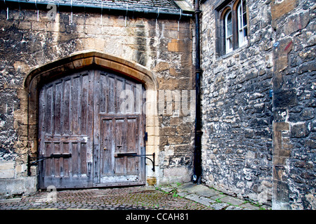 College porta; Collegio Tür Foto Stock