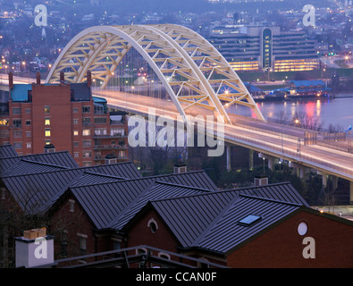 Ponte di Cincinnati sul Fiume Ohio Foto Stock