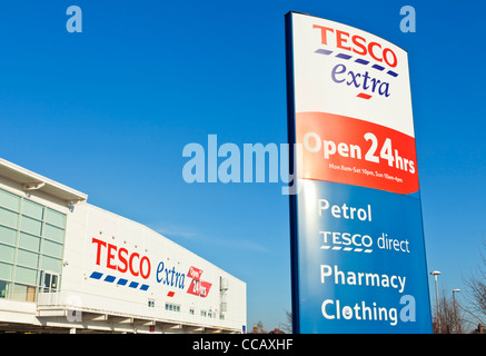 Tesco supermercato Extra Long Eaton città Derbyshire Nottinghamshire England Regno Unito GB EU Europe Foto Stock