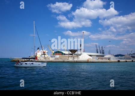 Cantiere navale, il porto di Livorno Foto Stock